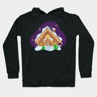 House with Christmas lights Hoodie